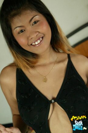 Jenny strips black dress and white panties shows off her nice breasts